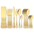 Axyaa Vintage Crown Stainless Steel Cutlery Set for Home, Restaurants, Parties