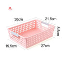 Axyaa Plastic Desktop Storage Basket with Handle