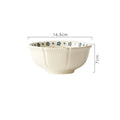 Axyaa Blue Cherry Blossom Ceramic Tableware Set