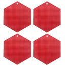 Axyaa Honeycomb Silicone Trivet Mats - Set of 4