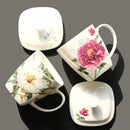 Axyaa Bone  Coffee Cup with Lid, Ceramic Original Mug for Party