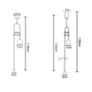 Axya Brass Glass Ball Pendant Light LED Hanging Lamps Fixture for Home Decor