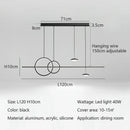 Axyaa Nordic LED Ring Chandelier for Dining Room and Bar Lighting