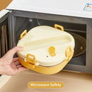 Axyaa Stainless Steel Lunch Box Set with Compartments - Portable and Leak-proof