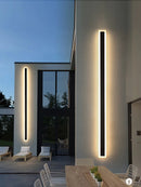 Axyaa Outdoor Wall Lamps: Minimalist Long Strip Light for Garden Decoration