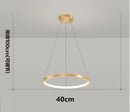 Axyaa LED Ring Pendant Light for Home Decor Lighting Fixtures