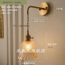 Elegant Vintage Brass Socket Wall Sconce by Axyaa for Bedroom Hotel Dining Room