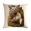 Axyaa Cute Animal Print Pet Pillow Cover for Home Sofa Decoration