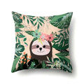 Axyaa Green Leaf Pillowcases for Sofa, Car & Living Room Decor
