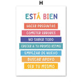 Axyaa Calm Corner Canvas Prints - Educational Classroom Wall Art for Home & School