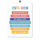Axyaa Calm Corner Canvas Prints - Educational Classroom Wall Art for Home & School
