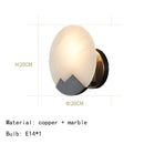 Marble Wall Lights Copper E14 Bulb Indoor Sconce for Axyaa Parlor Aisle Bedside