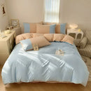 Axyaa Small Fresh 6D Printed Cotton Bedding Set - 4 Pieces