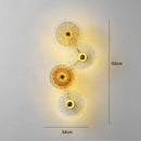 Axyaa Nordic Glass Round Wall Lamp for Living Room & Bedside Décor