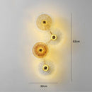 Axyaa Nordic Glass LED Ceiling Wall Lamp for Living Room TV Background