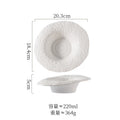 Axyaa White Ceramic Bowl Set - Restaurant Tableware Salad Pasta Sashimi Soup Bowls