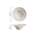 Axyaa Frosted Ceramic Soup Dessert Pasta Fruit Salad Molecular Cuisine Bowl