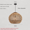 Axyaa Wind Vine Weaving Chandelier: Retro Countryside Lighting for Southeast Asian Style