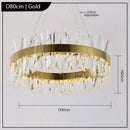 Axyaa Modern Crystal Chandelier Pendant Lights for Stylish Home Decor