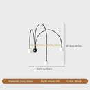 Axyaa LED Wall Light Iron Glass Wall Lamp - Home Decor Lustre