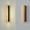Axyaa Nordic Wooden LED Wall Sconce for Bedroom, Living Room & Bathroom