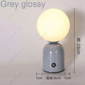 Axyaa Tricolored LED Ball-on-cylinder Rechargeable Lamp Touch Desk Light