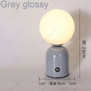 Axyaa Tricolored LED Ball-on-cylinder Rechargeable Lamp Touch Desk Light