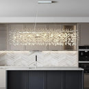 Axyaa Crystal Branch Chandelier: Elegant Ceiling Pendant Lamp for Bedroom & Living Room