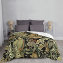 Axyaa Forest Fabric Throw Blanket: Plaid Design, Fluffy & Cozy for Bed or Sofa.