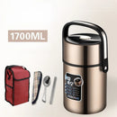 Axyaa Stainless Steel Insulated Lunch Box for Students - Multi-layer Lifting Pot