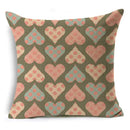 Axyaa Retro Geometry Linen Pillowcase - 45*45cm