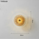 Axyaa Nordic Glass LED Wall Lamp Set for Living Room TV Background Aisle
