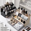 Axyaa Acrylic Makeup Organizer: Large Capacity Cosmetic Storage Box for Brushes, Lipstick & Skincare