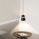 LED Bedside Lamp Black/White Hanging Light for Bedroom Study Room Decor by Axyaa