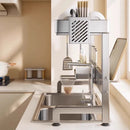 Axyaa Stainless Steel Over the Sink Dish Drying Rack - Adjustable Kitchen Storage Drainer