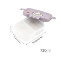 Axyaa 4 Grids Refrigerator Food Storage Box Kitchen Organizer