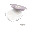 Axyaa 4 Grids Refrigerator Food Storage Box Kitchen Organizer