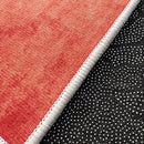 Axyaa Round Retro Bedroom Rug Soft Carpet Washable Living Room Lounge Mat