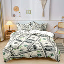 Axyaa Hundred Dollar Bill Duvet Cover Set for Stylish Bedroom Decor