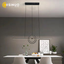 Axyaa Adjustable LED Pendant Lights in Gold/Black for Home and Kitchen Lighting