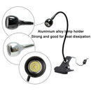 Axyaa Dimmable LED Clip-On Reading Light with Flexible Gooseneck for Bedroom Desk
