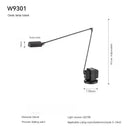 Axyaa Vintage Long Arm Table Desk Lamp