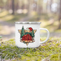 Axyaa Adventure Campfire Party Camping Mug - Mountain Handle Cup Gifts for Camper