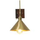 Axyaa Walnut Copper LED Wall Lights for Home Decor and Modern Ambiance