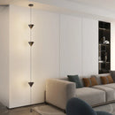 Axyaa Modern LED Floor Lamp: Creative Black & White Art Light for Living Room Decor.