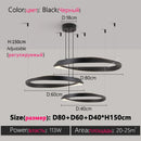 Axyaa 2024 Ring LED Chandelier Modern Minimalist Luxury Light