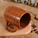 Axyaa Handmade Wooden Beer Mug 320ml - Natural Wood Cup for Drinks