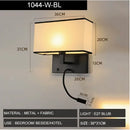 Axyaa LED Wall Lamp Modern Simple Bedroom Home Decor Scones Fixtures E27