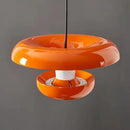 Axyaa Minimalist Pendant Lights: Modern Design in Orange, White, and Black