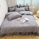 Axyaa European Style Bedding Set: Quilt Cover, Pillow Cover, Bed Sheet - Family Size